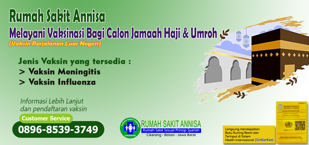 vaksin haji umroh rs annisa